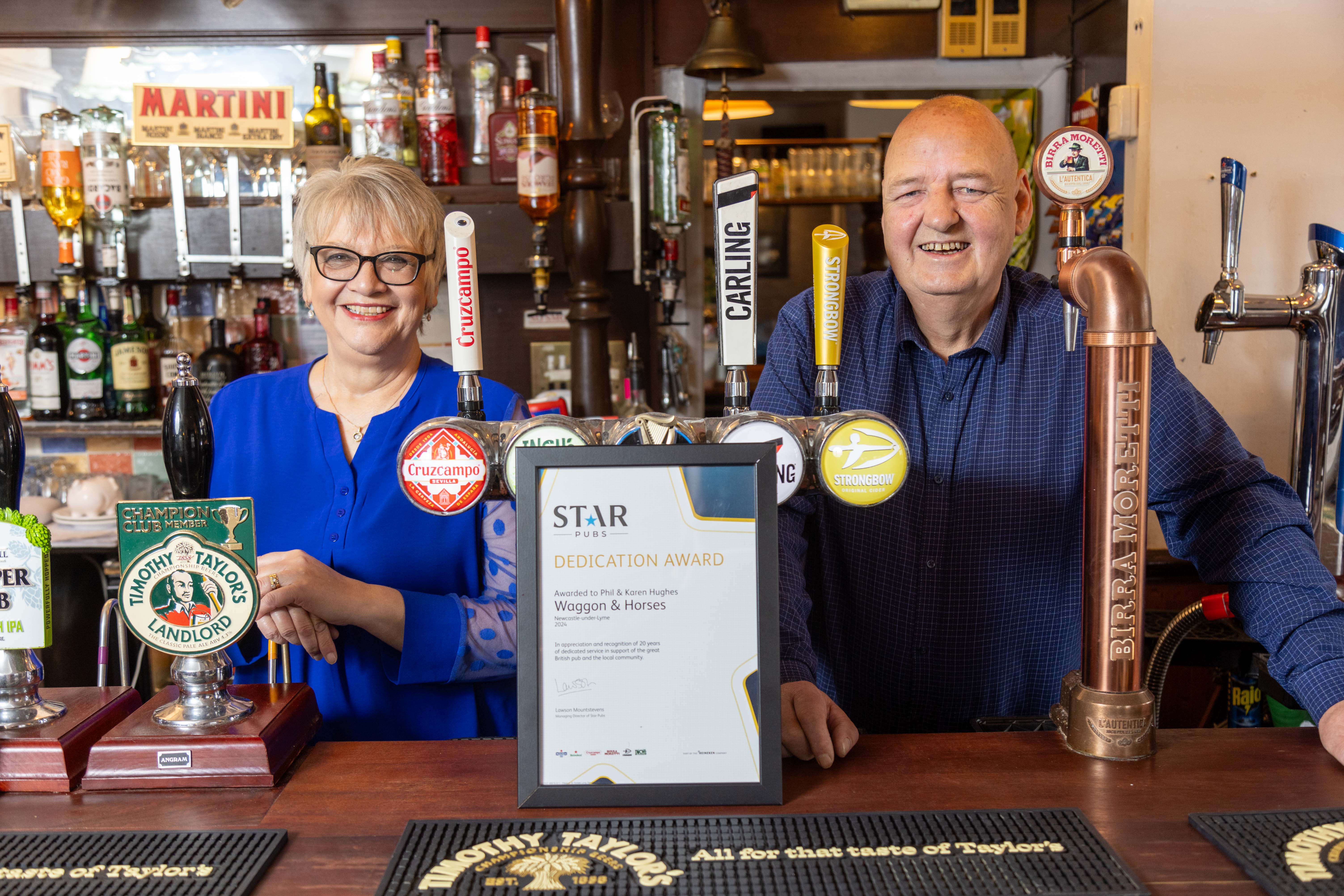 Newcastle Under Lyme Publicans Honoured With Prestigious Award